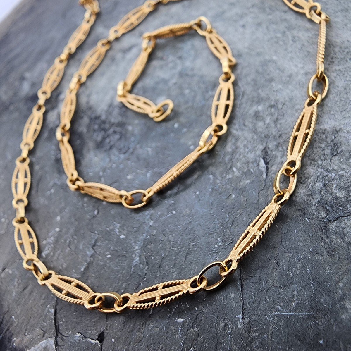アクセサリー 19SO 24/7 18k necklace 18k Yellow Gold Polished 1.3mm Solid Wheat Chain Necklace 24