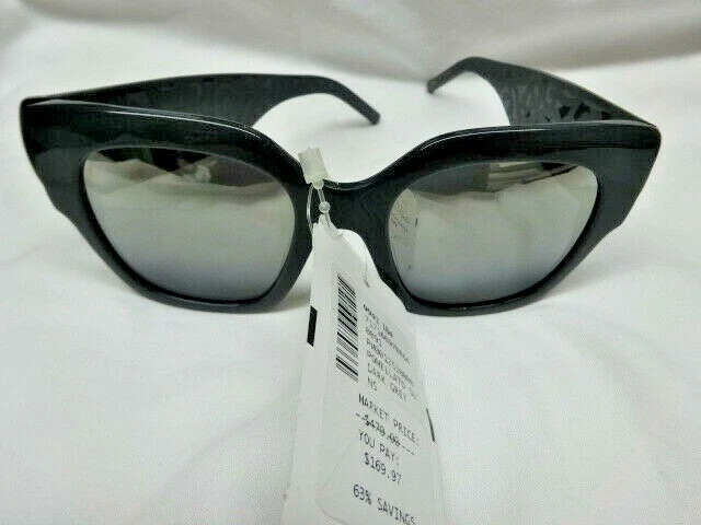 POMELLATO PM0012S 003 Grey Cats Eye Silver Gradient Sunglasses
