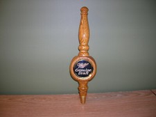 Miller Genuine Draft Beer Tap handle Wood 3 Sided 12" MGD