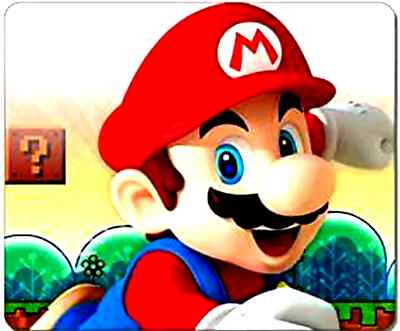 Mouse Pad Mario 9 1 4 X 7 3 4 Ebay