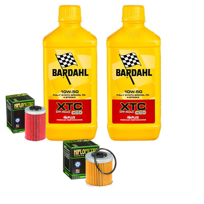 Wartungsset Öl Bardahl XTC 10W50 Für KTM RALLY E FACTORY 660 2006>2007