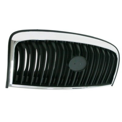 Chrome Shell With Black Insert Grille – Fits 2002–2004 Hyundai Sonata – Evan-Fischer – Direct Replacement