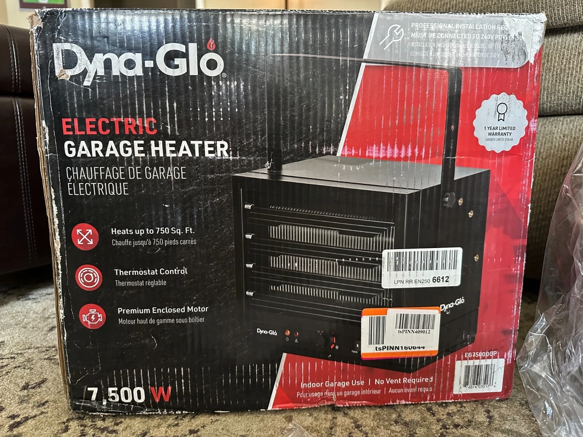 Dyna-Glo 240V 7500W Electric Garage Heater with Ceiling Mount | EG7500DGP  872076035176 | eBay
