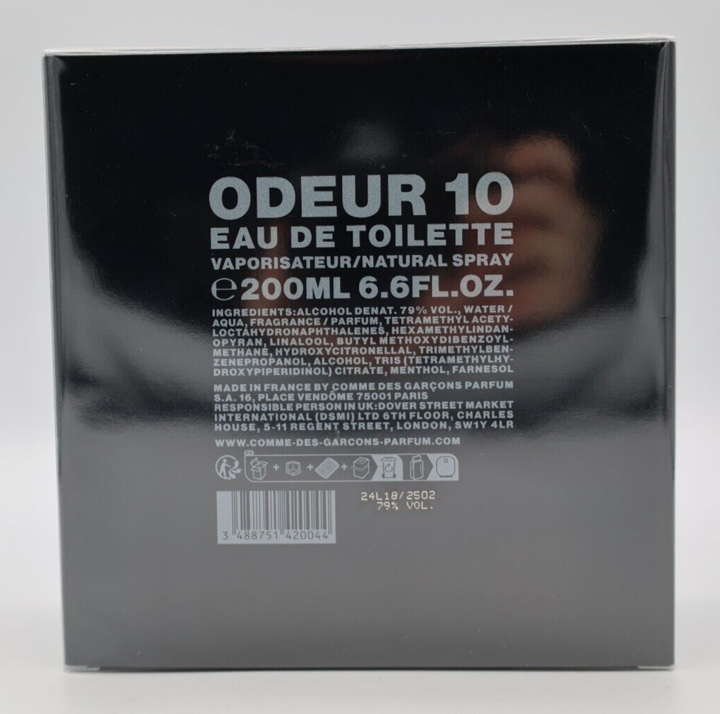 Comme des Garcons Odeur 10 EDT 200 ml / 6.6 oz Sealed