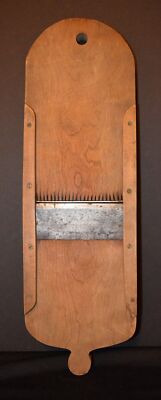 Antique PRIMITIVE CABBAGE Slaw Cutter 20 1/2'' Hand Crafted Mandolin