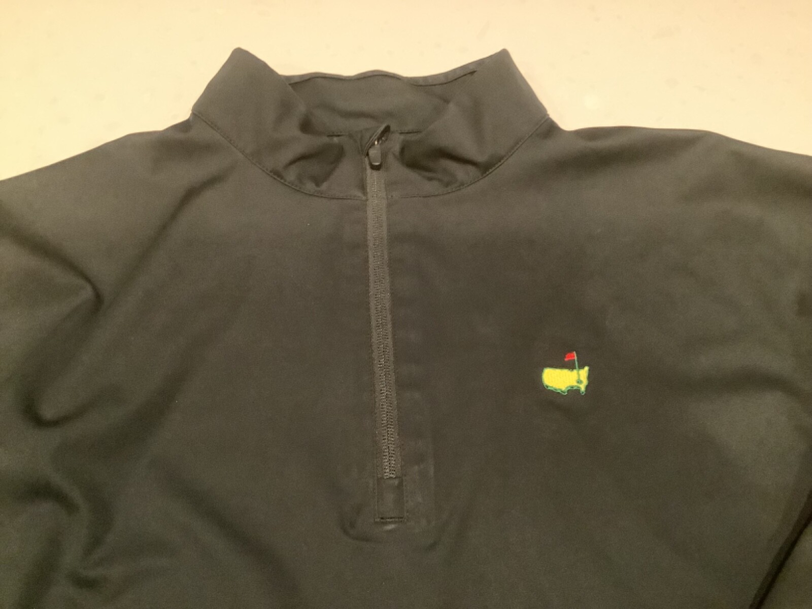 Masters Tech Golf Pullover Zip Up Rain Jacket Black