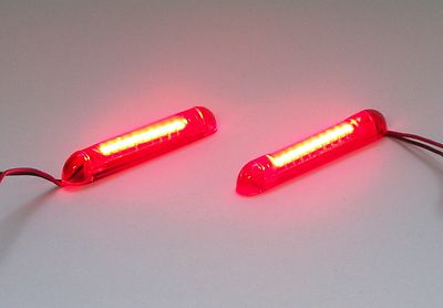 Sport Bike Flush Mount Rear Turn Signal Kit w/ Load Equalizer; Red LEDs