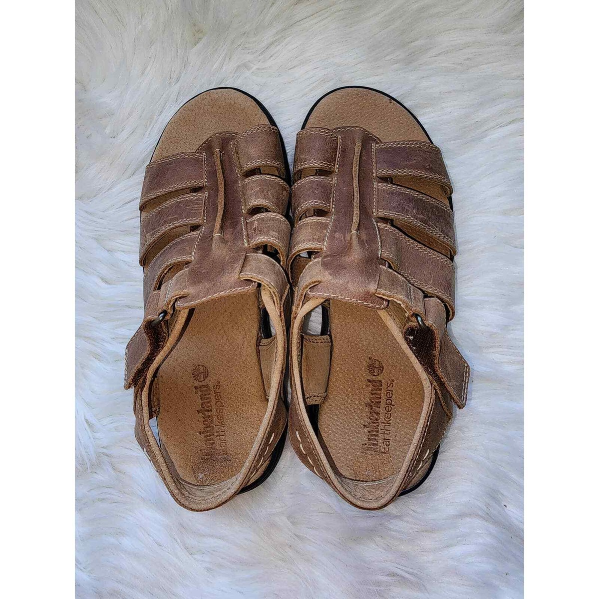 Timberland Fisherman Sandals Brown Leather Mens Size 8.5 Outdoor Shoes timberland fisherman sandals products for sale | eBay main image 2