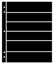 25 SUPERSAFE (SHOWGARD) 6 POCKET BLACK STOCK SHEETS 5 PACKAGES OF 5 DOUBLE SIDED