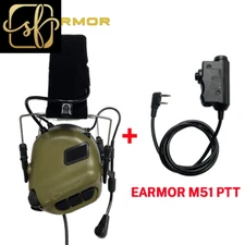 EARMOR M32 MOD4 Tactical Headset anti Noise Headphones Communication Shooting Ea