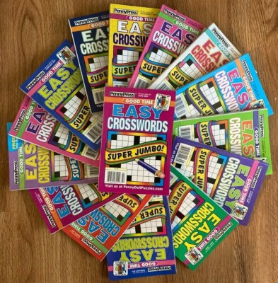 Lot of 5 Penny Press Good Time Easy Crossword Puzzle Books Unsorted