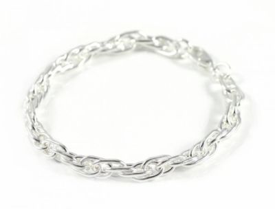Silver Palace Bracciale rigido in rame con motivo floreale, tono oro rosa, Medium, Rame, Nessuna pietra preziosa