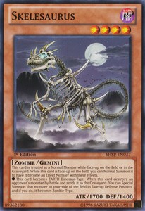 Skelesaurus - SHSP-EN037 - Common - 1st Edition x3 - Near Mint