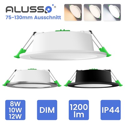 LED Panel Einbaustrahler Einbauleuchte Flach Rund Einbau Spot 230V Deckenleuchte