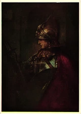 A Man in Armour -  Glasgow Art Gallery The Medici Society Postcard Unposted