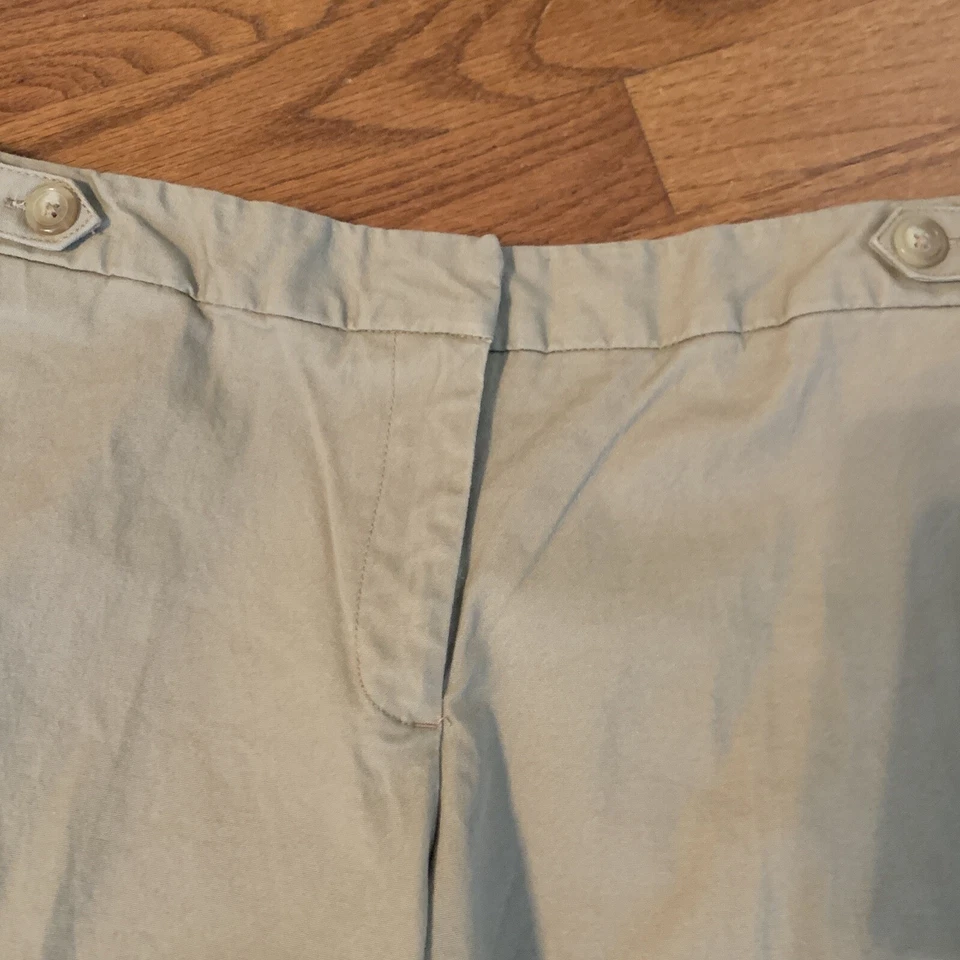 Pantalones Cortos GEORGE Caqui Chino Carga Mamá Algodón Nuevos sin Etiquetas Negocios Informales Talla 12 ❤️tb55 Foto 3 de 4