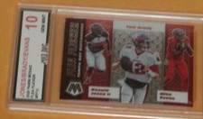 BUCCANEERS--TOM BRADY***2020 MOSAIC Flea FLICKER Gem MINT 10----MAD DOG GRADING