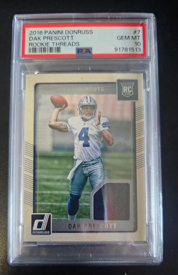 Dak Prescott Panini Donruss Rookie Threads #7 Base