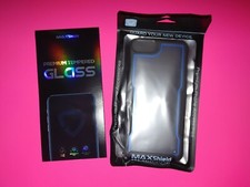 Maxshield , Prot. Case, Blue, Glass Pro Screen Protector, for iPhone 6/7/8 Plus