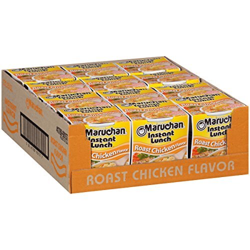 Maruchan Instant Lunch Roast Chicken, Ramen Noodle Soup (2.25 Oz) - (12 Count).