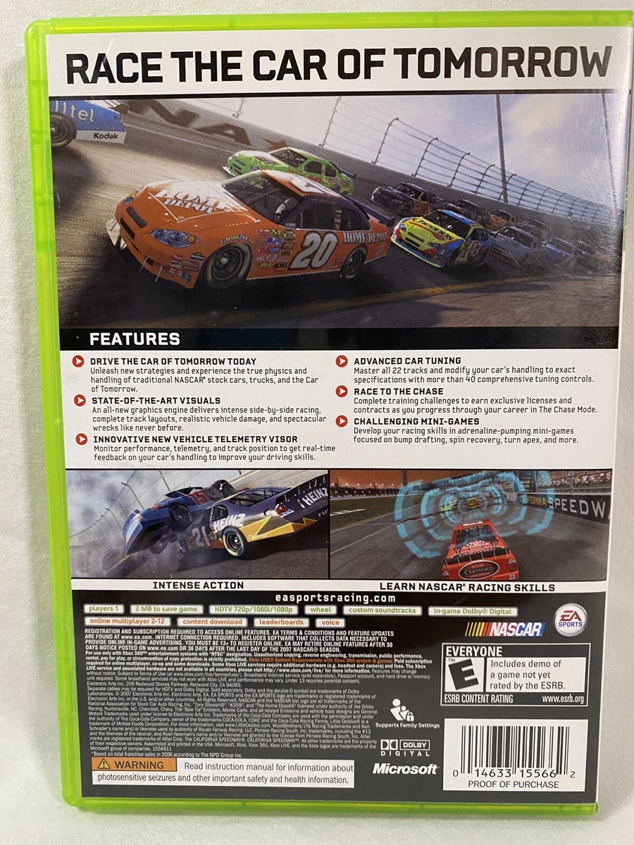 Xbox 360 Live “EA Sports NASCAR 08” Video Game Complete W/Booklet eBay