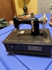 Animated Musical Plastic Mini Sewing Machine w/ Keepsake Drawer Plays Memories