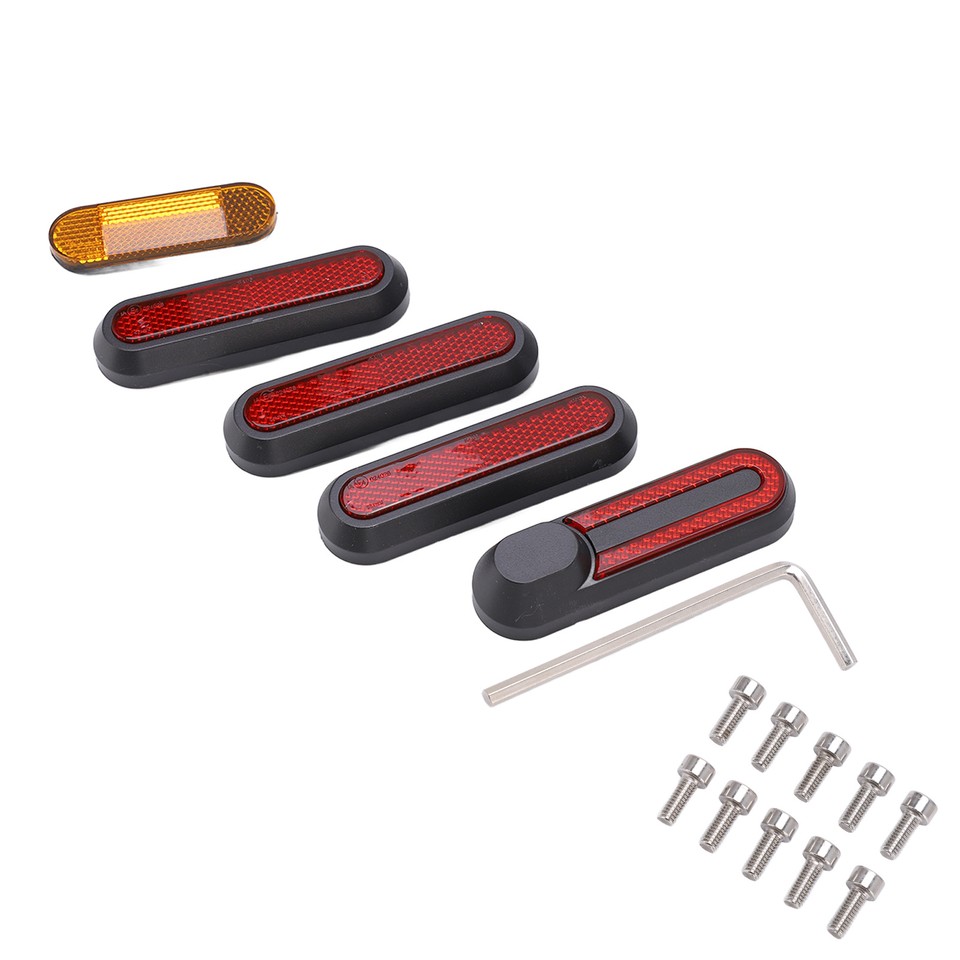 (Red)5Pcs Electric Scooter Wheel Hubs Cover Safe Drive Install Easily