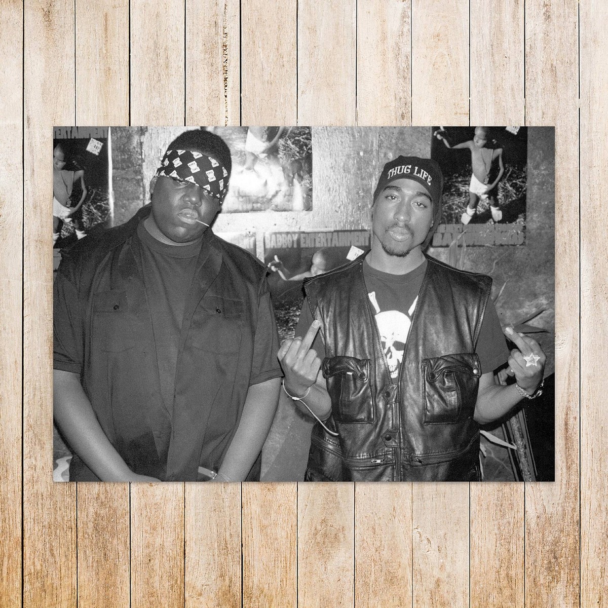 特大☆Biggie 2Pacポスター 特大☆Biggie 2Pacポスター print of Biggie and 2Pac (Tupac