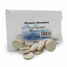Ceramic Coral Frag Disks 1.25" (20 pc) - Oceans Wonders