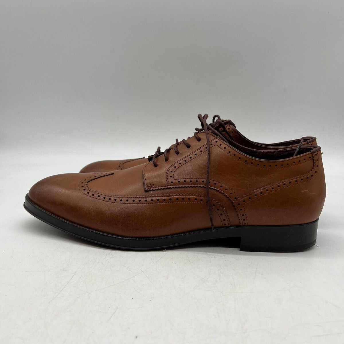 Cole Haan Men\'s Size 11.5M Brown Leather Closed Toe Lace-Up Oxford Dress Shoes Men main image 2