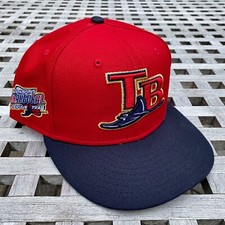 Tampa Bay Devil Rays 1998 Patch New Era 59FIFTY 2 Tone SportsWorld Hat 7 1/2