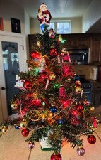 SPODE 2004 Royal China Co 24" Christmas Tree  Glass Spode Ornaments Complete