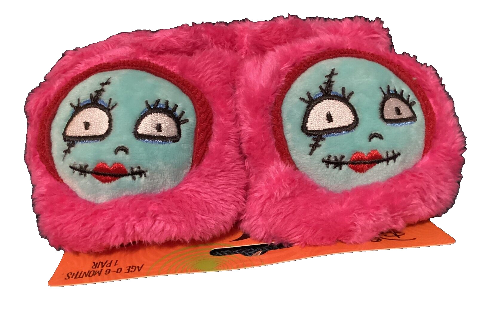 Tim Burton's Nightmare Before Christmas Sally Baby Booties Pink Size 0-6M