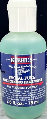 Kiehl's Facial Fuel Energizing Face Wash Gel Cleanser Men 2.5 oz - 75 ml Sealed