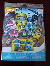 Blunder Bots Tattoos - 50 Temporary Tattoos