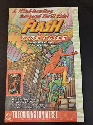 DC Comics THE FLASH: Time Flies pop art ~ Vintage Comic Page PRINT AD 2002