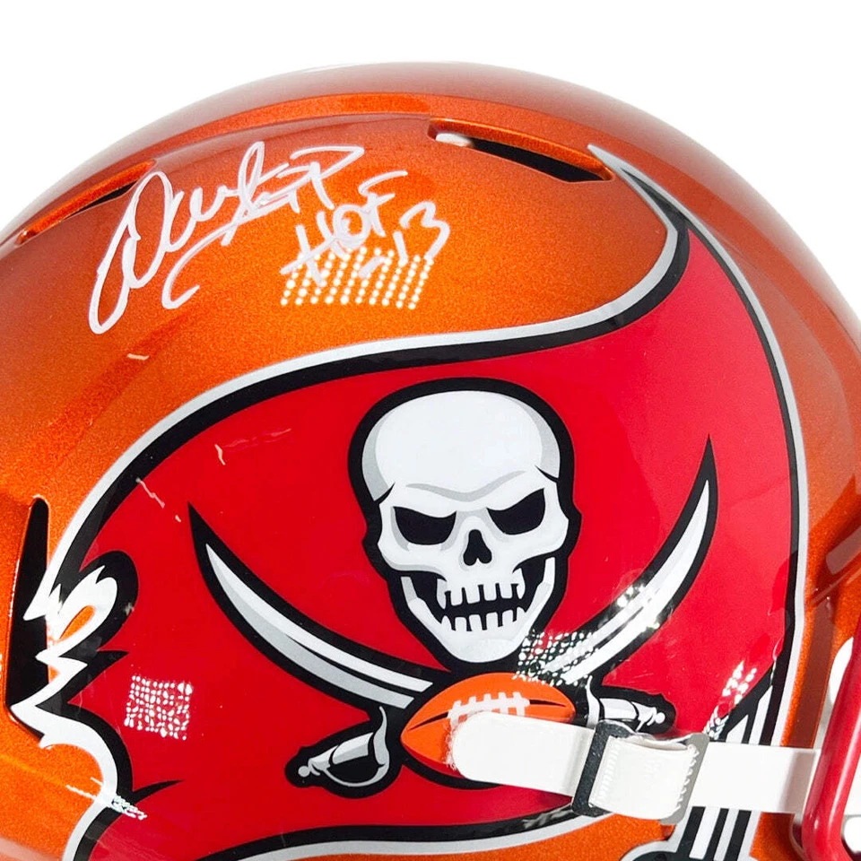 Warren Sapp Signed HOF 13 Inscription Tampa bay Buccaneers Flash Speed Full-Size - Image 2 of 3