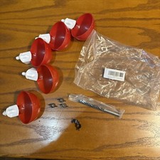 5 Ps Automatic Poultry Drinking Cups - Chicken Water Feeder Waterer Cups for Hem