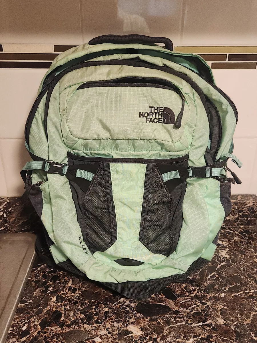 Mint green north face cheap backpack