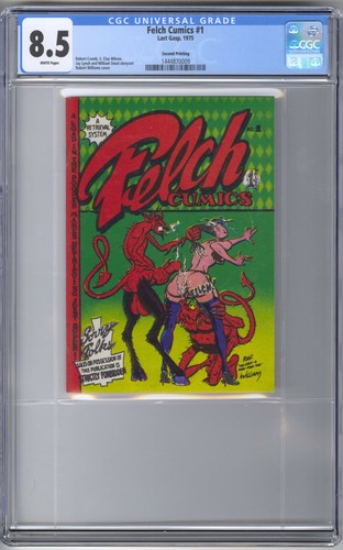 FELCH CUMICS #1 1975 2nd Print CGC 8.5 WHITE PGS Robt Williams UNDERGROUND COMIX - Bild 3 von 4