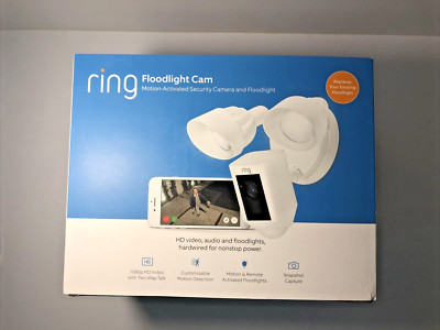 Ring Floodlight Cam - Hardwired Outdoor Smart Security Camera NEW IN OPEN BOX