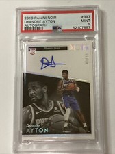 Deandre Ayton 2018-19 Panini Noir #393 RC On Card Auto /99 POP 1 Only 1 Higher