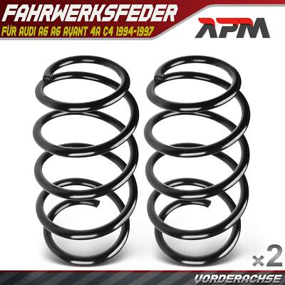 2x Federn Fahrwerksfeder Vorderachse für Audi A6 A6 Avant 4A C4 1994-1997 RA3764