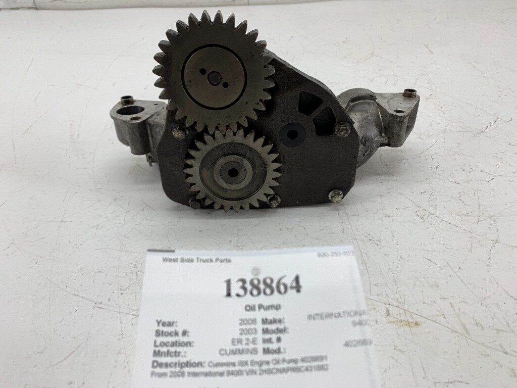 Cummins ISX Engine Oil Pump 4026691 | eBay