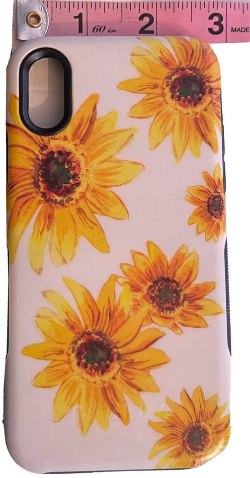 IPhone XS casely Iphone Case Sunflowers  Bright Yellow white Floral - Image 4 of 4