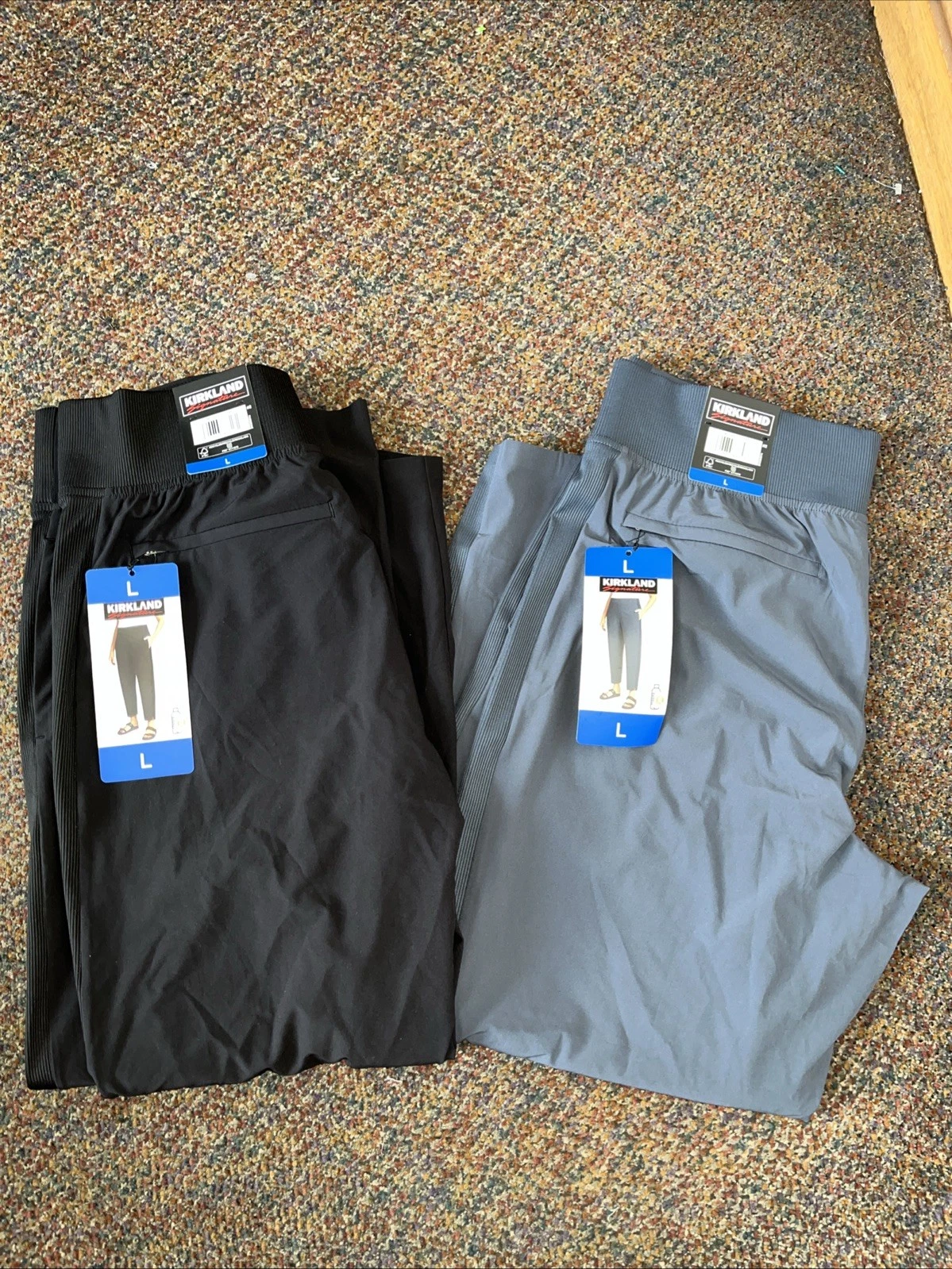 Kirkland Signature Women's Ankle Pants Black Blue 7772005