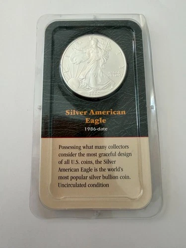 2000  American Eagle Dollar Uncirculated 1 oz .999 Silver In Package