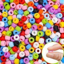         300pcs silicone pony beads 6  9mm silicone kandi beads for br