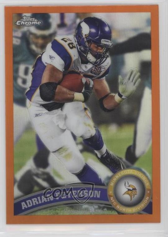 2011 Topps Chrome Retail Orange Refractor Adrian Peterson #220 j0u