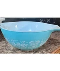 Vintage PYREX # 444 Amish Butterprint Turquoise 4 QT Cindirella Mixing Bowl